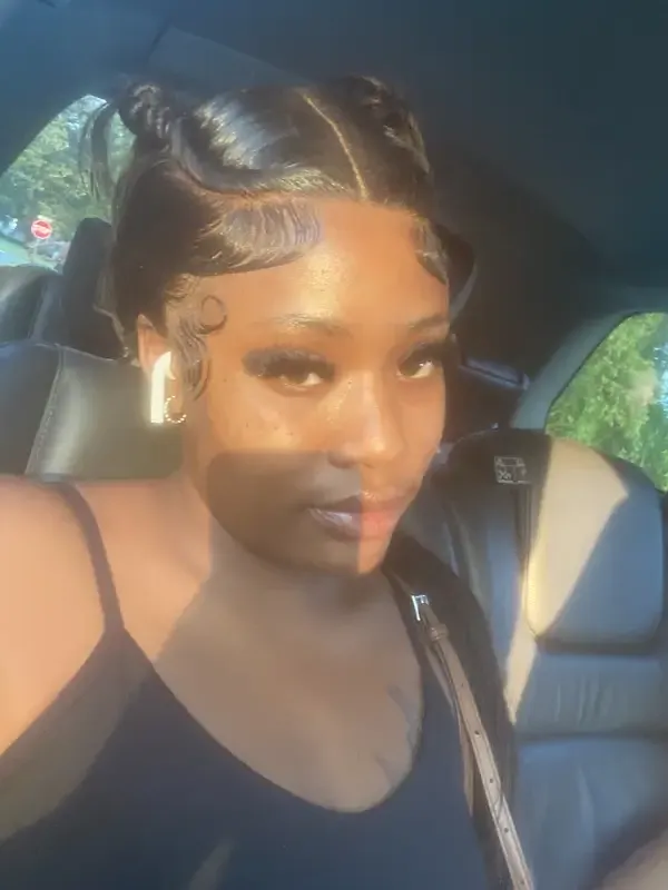 Portrait in the car